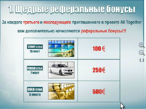 All Together. Заработок в интернете. Лучший инвестиционный проект по заработку в сети!!!